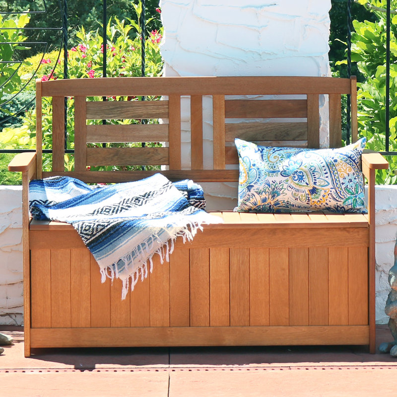Rosecliff Heights Heinz Teak Storage Bench Reviews Wayfair